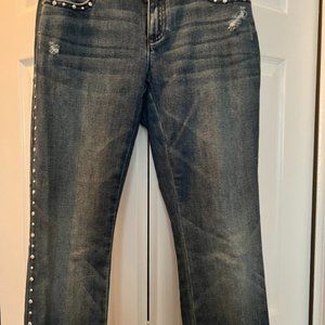 INC Studded Jeans, Skinny Leg Curvy Fit